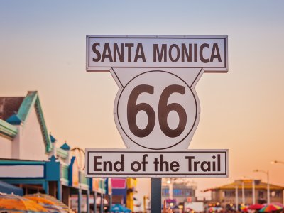 Santa Monica Pier, Route 66 end point